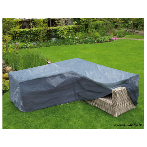 Housse pour Meubles de Jardin Forme en V, Housse Protection Canape Angle  Extérieur, Anti-poussière Imperméable