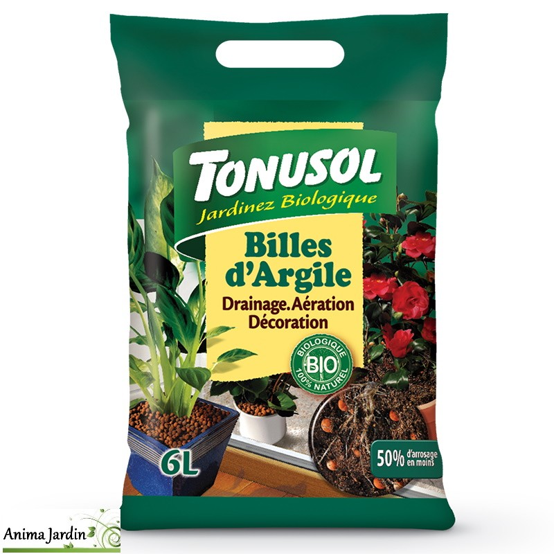 Billes d'argile bio expansée-sac de 6 L-Anima-Jardin.fr