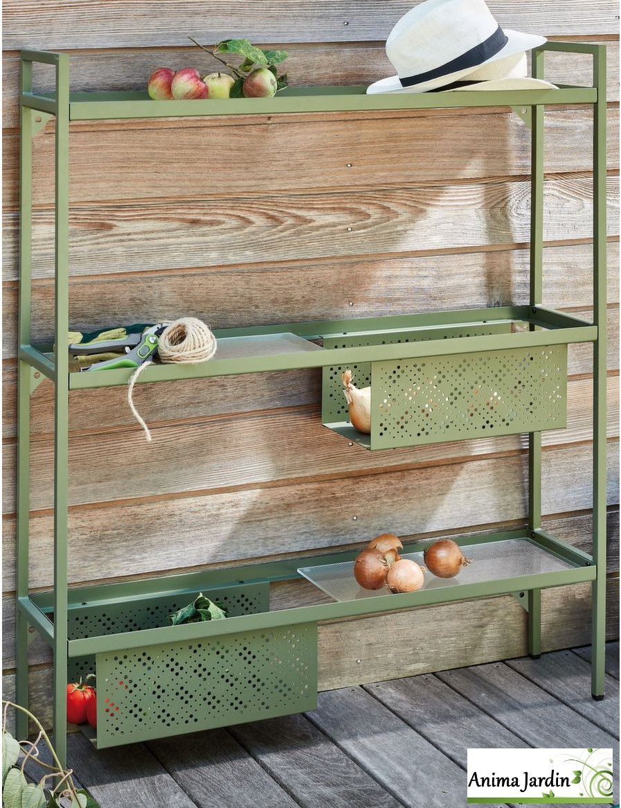 Etagère 3 pour Balcon en aluminium, proloisirs, Anima Jardin