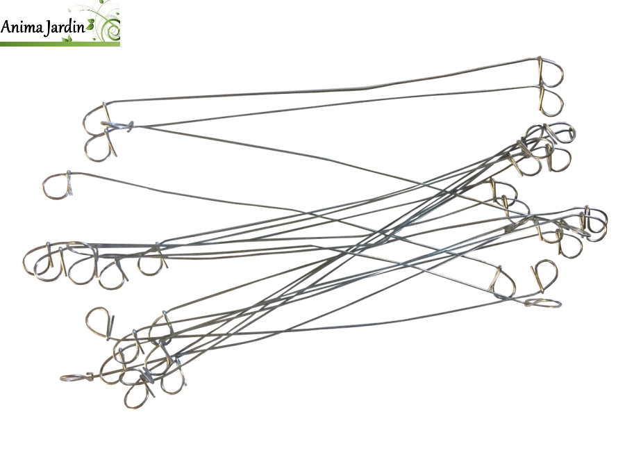 Sachet de 100 liens pour lieur automatique en acier galvanisé