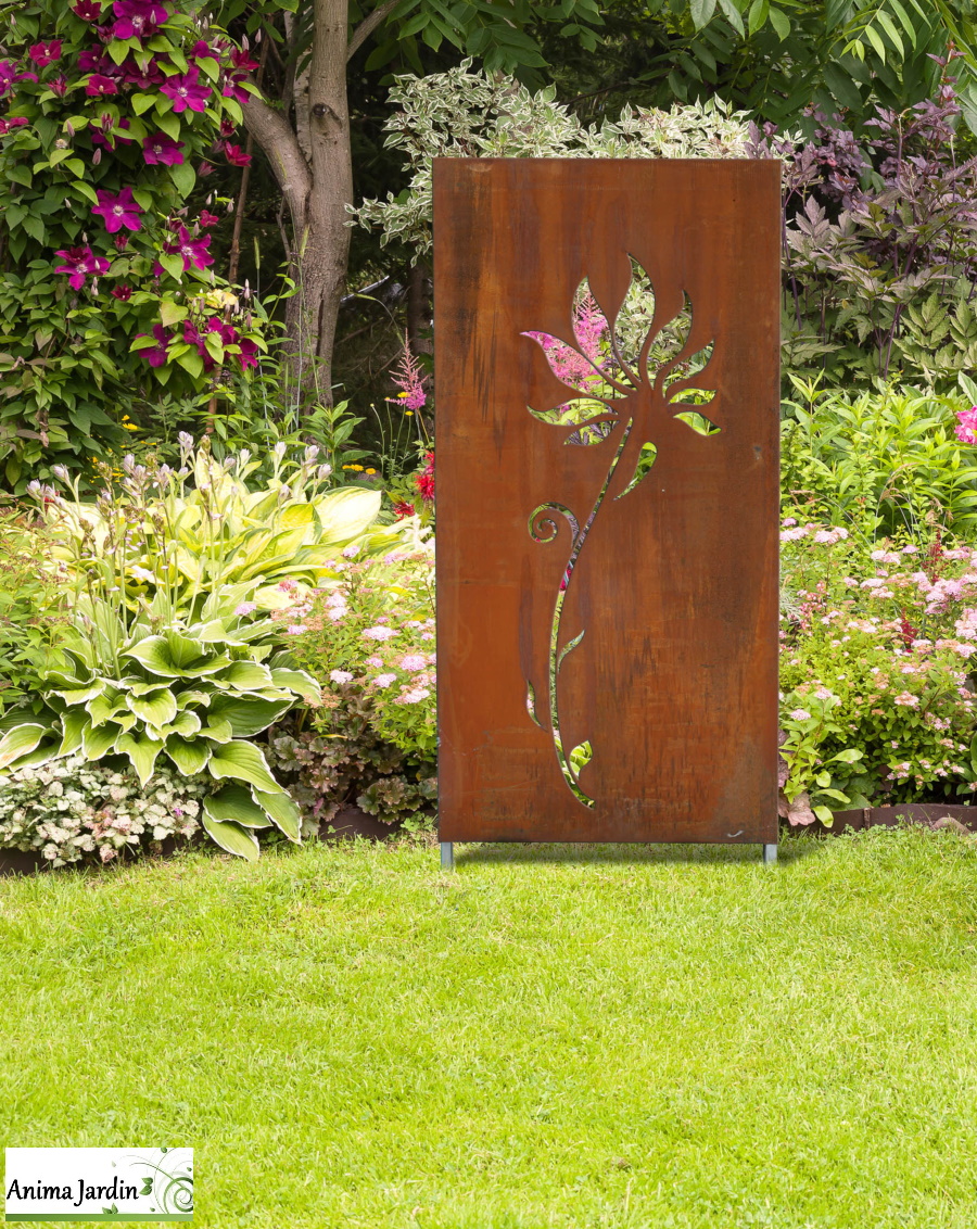 Panneau décoratif Alba, 0,60x1 m, Corten, ideal-garden-netlon-achat-pas-cher-anima-jardin.fr