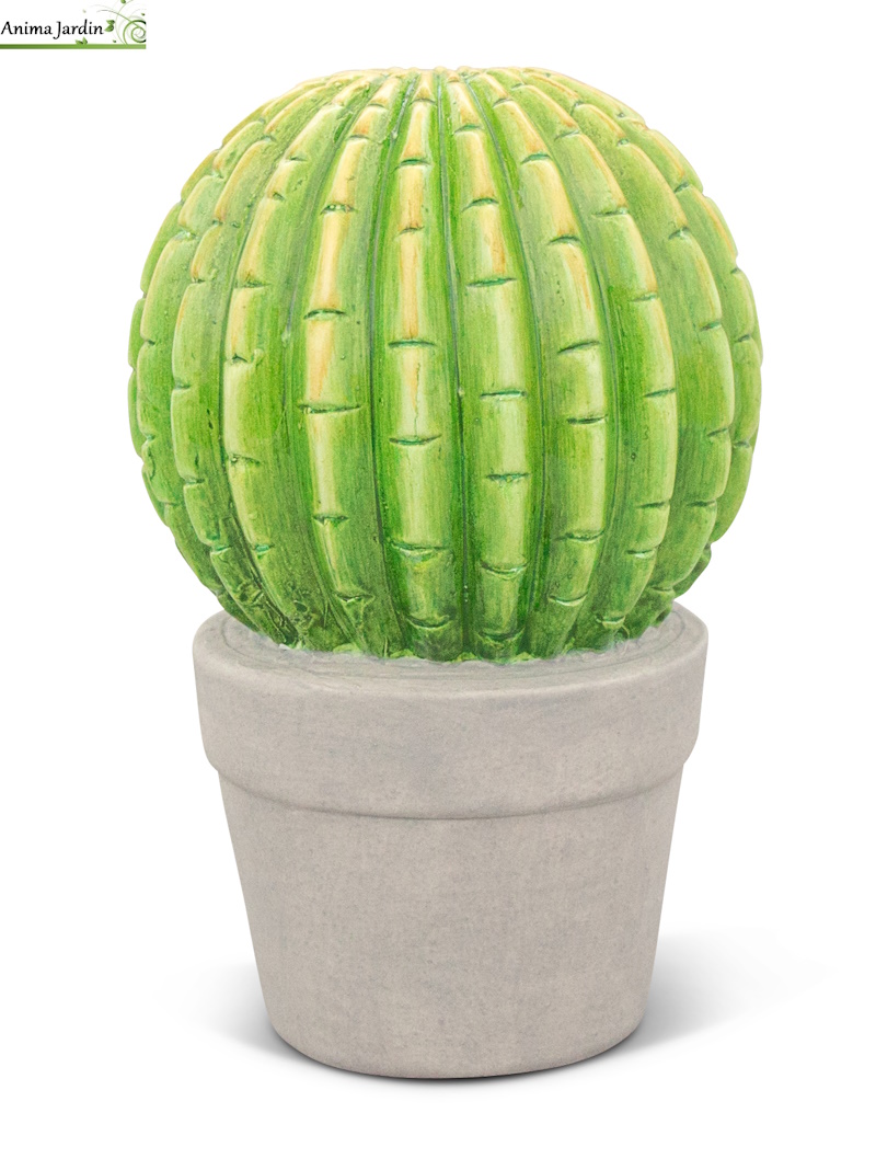 Cactus boule en céramique, H.19 cm, décoration extérieure, Garden ID, anima jardin