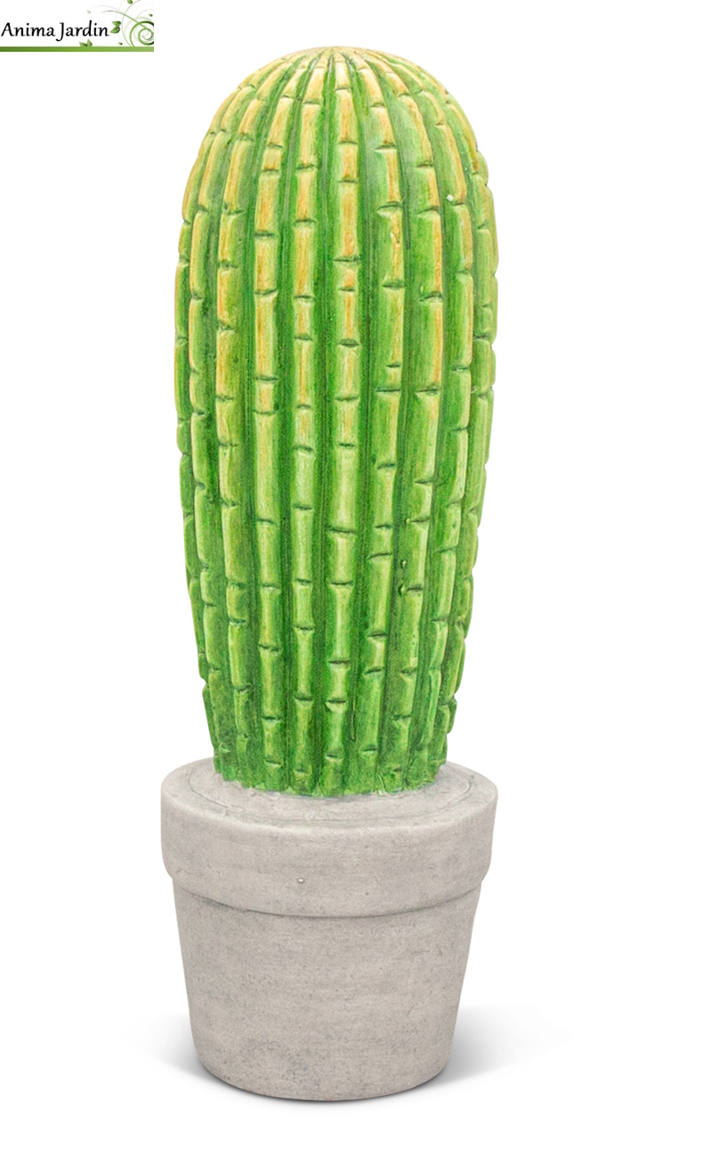 Cactus droit en céramique, H.26 cm, décoration extérieure, garden id, anima jardin