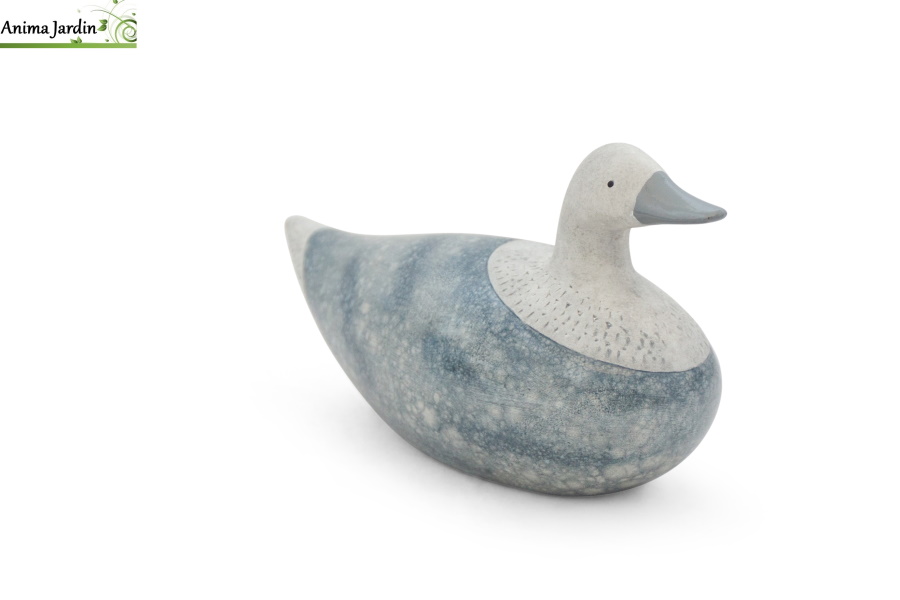 Canard Basalte, L.25 cm, animal en céramique, décoration extérieure