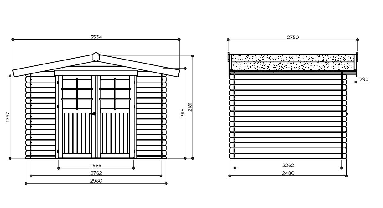 Abri de jardin bois Ep. 19mm, 5.4 m² - adossable - LASSEN + 2 pots de  lasure 5ans incolore