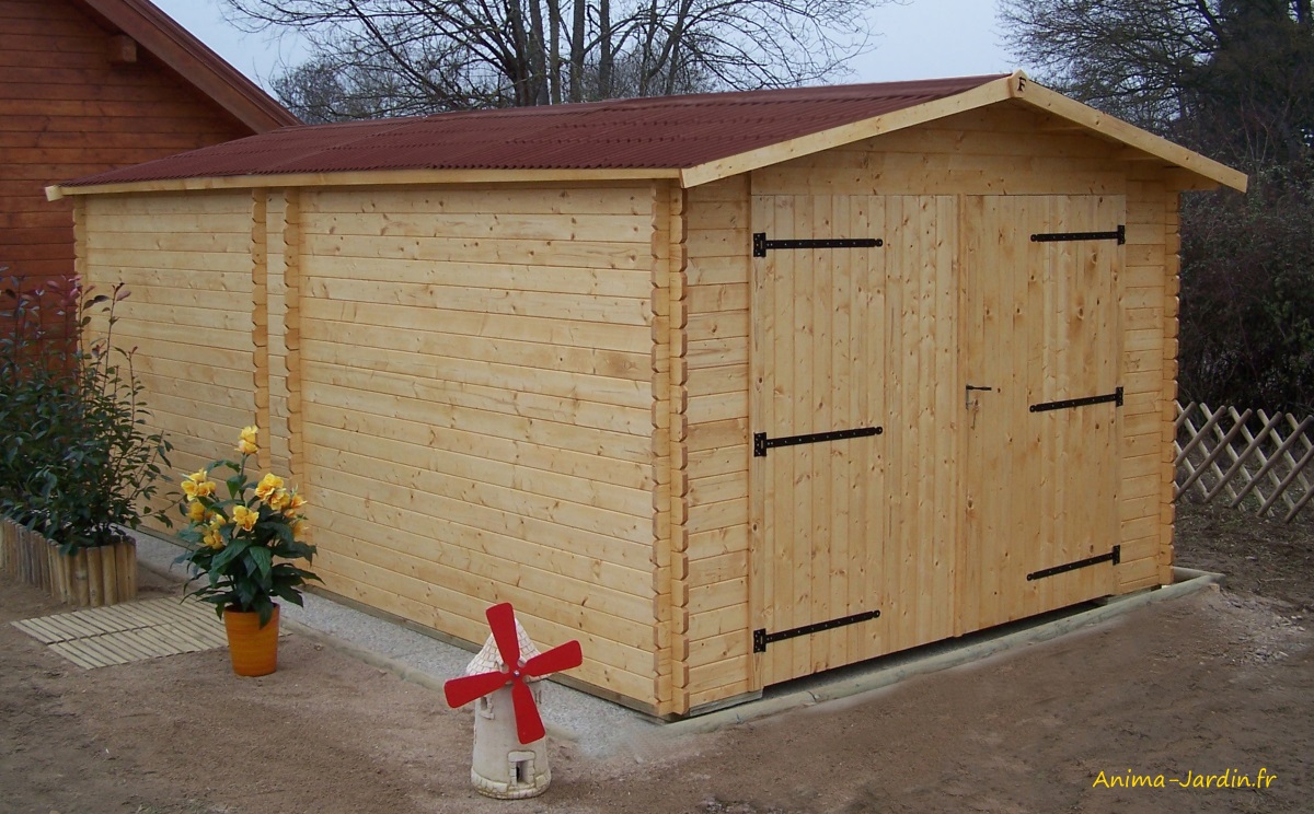 garage en bois massif-28 mm-17m²-Foresta-Anima-Jardin.fr