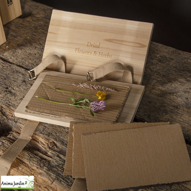 Presse à fleurs et herbes avec cordes en bois - FlowerPress Esschert Design, Anima Jardin.fr