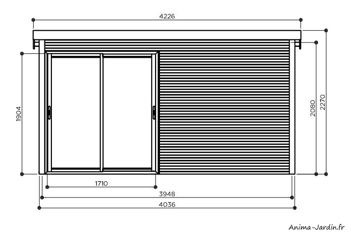 Abri de jardin en bois-Faro-Anima-Jardin.fr