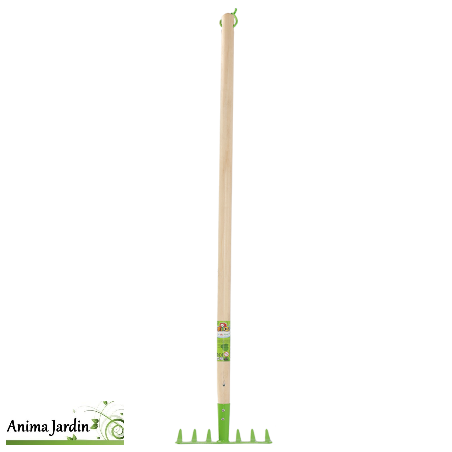 Râteau vert de jardinage pour enfant, Esschert Design, Anima Jardin.fr