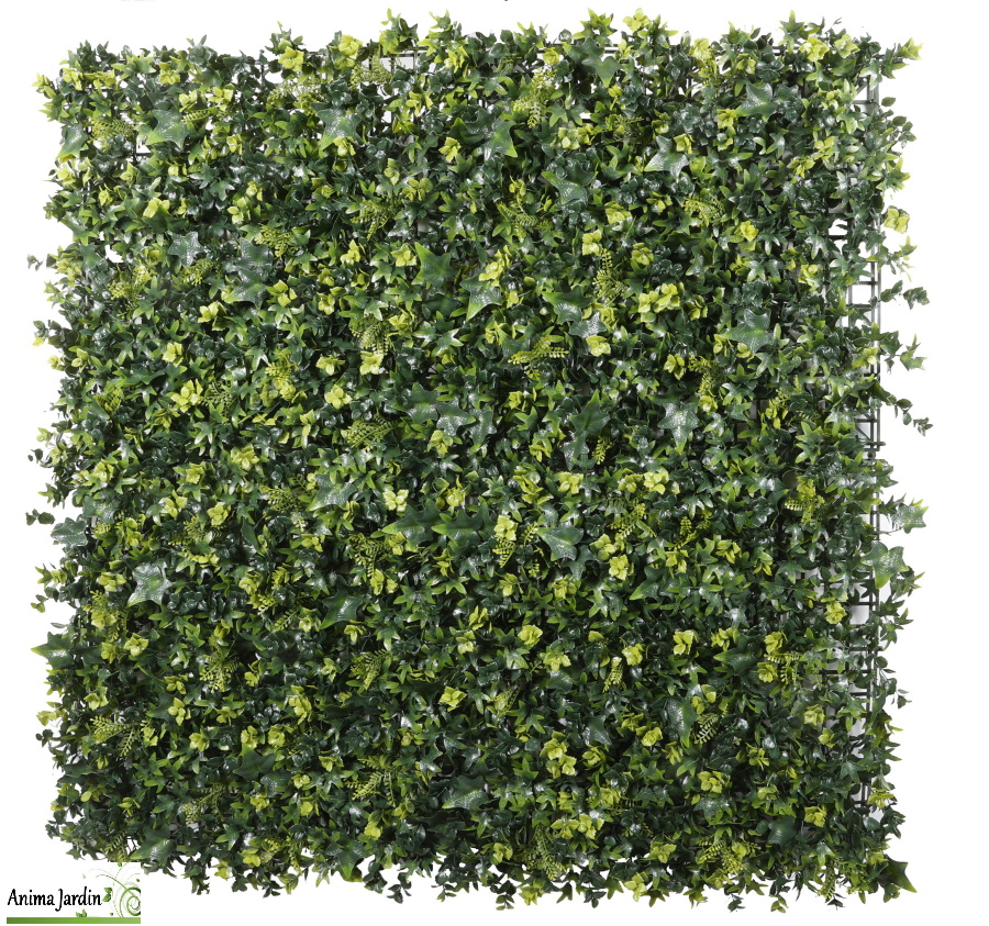 Mur végétal, artificiel Mixte, 1x1 m, ideal-garden-netlon-achat-pas-cher-anima-jardin.fr