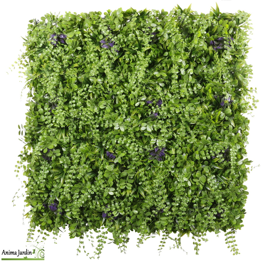 Mur végétal, artificiel fôret tempéré, 1x1 m, ideal-garden-netlon-achat-pas-cher-anima-jardin.fr