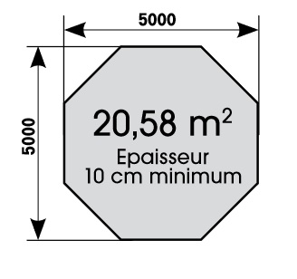 Dalle de béton Océa510-Ubbink-Anima-Jardin.fr