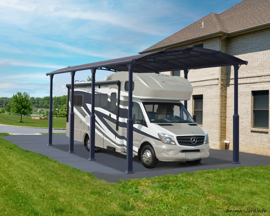 Carport simple en aluminium, Alpine, voiture, camping car,Anima-Jardin.fr