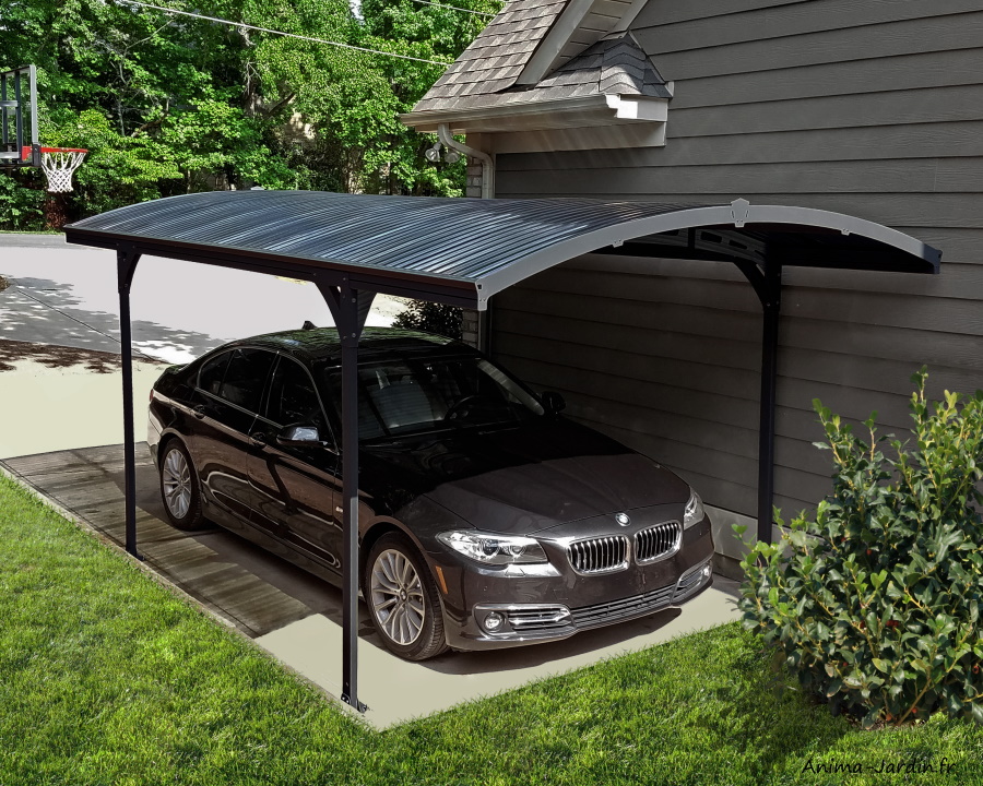 Carport simple en aluminium, Atlas, 14,2 m²,Anima-Jardin.fr