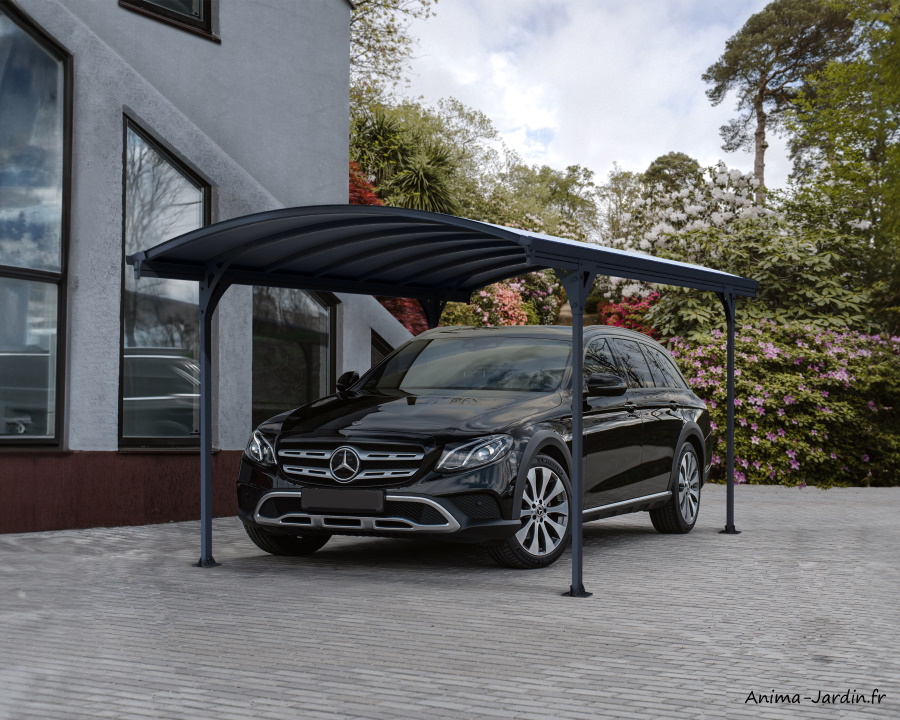 Carport simple en aluminium, Arcadia, voiture, camping car, Canopia by  Palram