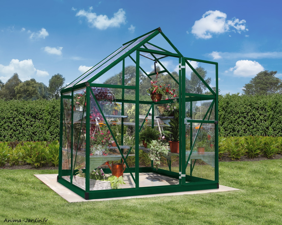 Serre de jardin, Harmony Vert, Polycarbonate, Canopia,Anima-Jardin.fr