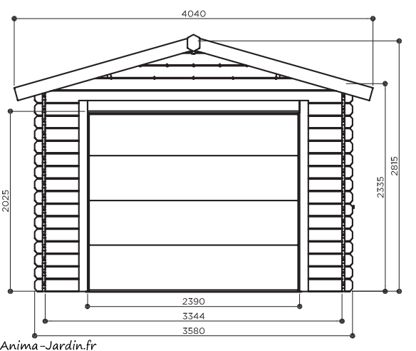 Garage, traditionnel, bois, 16 m², Solid, pas cher, achat, vente
