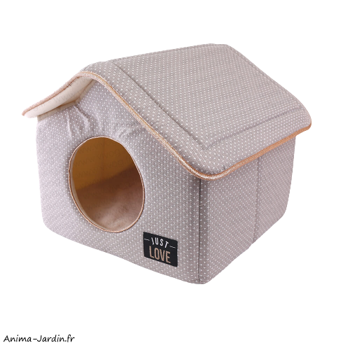 Niche collection Just Love, Chiens, L. 43 x l.43 x H.40 cm, Beige, Vivog, Achat, Pas cher