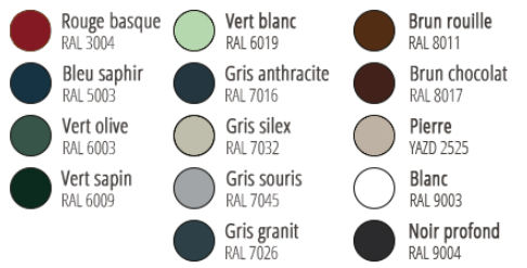 couleurs personnalisée pour serre de jardin en verre trempé